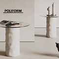 poliform side a few stone side a few glass side a few round book ornaments 3d model