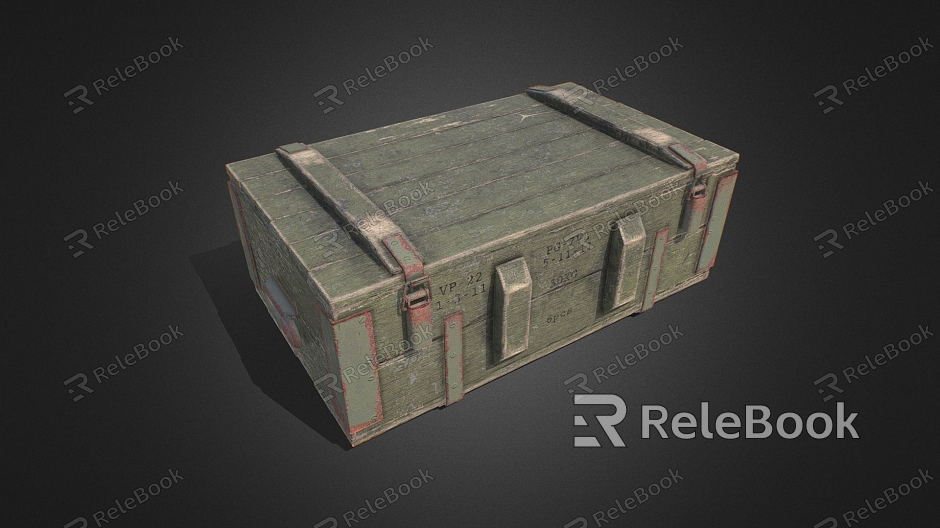 Modern wooden box model