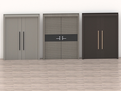 Wooden door security door glass door room door meeting room door password door paint door single door double door 3d model