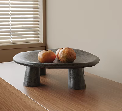 Fruits On Unique Tray In Cozy Indoor Setting 3d model