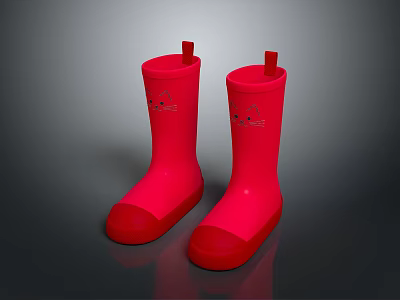 Rain boots rubber shoes rain boots rubber boots slippers sandals beach shoes bubble shoes hole shoes realistic model 3d model