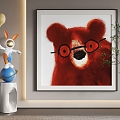 Cartoon Hanging Paintings Cartoon Hanging Paintings Children Hanging Paintings 3d model