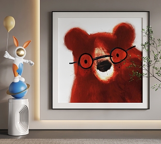 Cartoon Hanging Paintings Cartoon Hanging Paintings Children Hanging Paintings 3d model