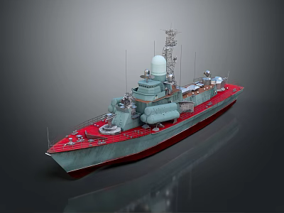 Modern Warship Ship Warship 3d model