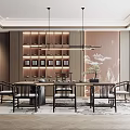 New Chinese Tea Room 3d model