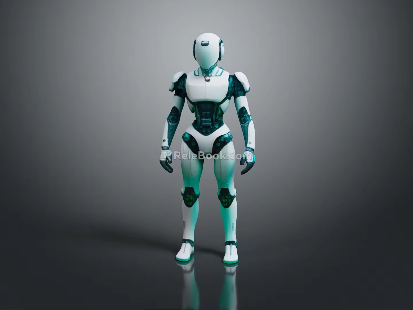 Robot Assistant Small Robot Butler Robot Butler Figure Game Figure 3d model
