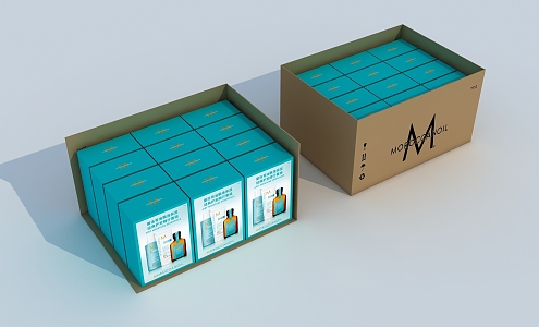 Product packaging box 3d model