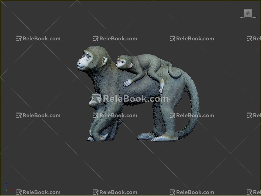 Monkey Monkey Cartoon Monkey Anime Monkey Stylized Monkey Fantasy Style Monkey Toy 3d model