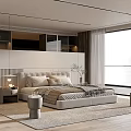 Modern Bedroom Interior Design With King Bed Large Window And Area Rug