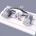 Mechanical Belt Drive System With Dual Motors And Metal Linear Slide 3d model