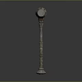 Ornate Metallic Decorative Hammer With Textured Handle And Round Head Design