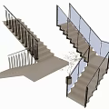 Modern Staircase Designs With Glass And Metal Railings For Interior Spaces