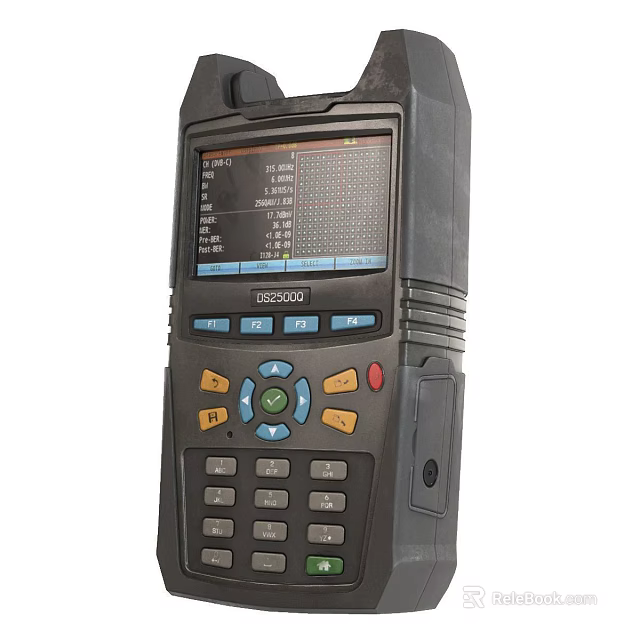 Advanced Industrial Handheld Device With Digital Display And Control Buttons 3d model 