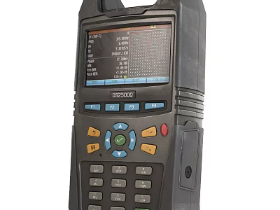 Advanced Industrial Handheld Device With Digital Display And Control Buttons 3d model