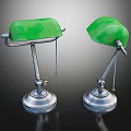 Modern Green Furniture Table Lamp With Metal Stand And Smooth Design