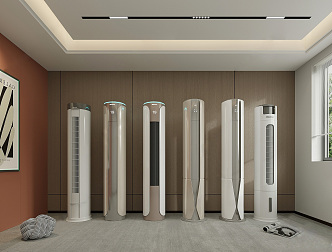 modern air conditioner vertical air conditioner 3d model