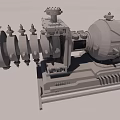 Modern engine planetary engine 3d model