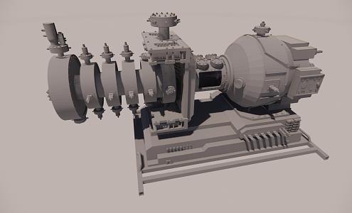 Modern engine planetary engine 3d model