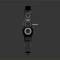 Futuristic Sci Fi Weapon With Advanced Scope Mechanical Design And Tactical Features