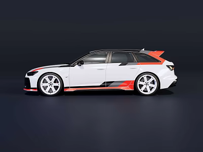 Audi RS6 canned tank 3d model