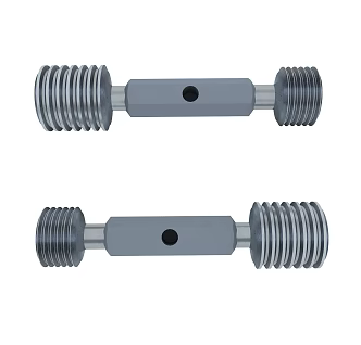 Thread plug gauge thread tool hardware parts industrial measuring instrument screw tap equipment workpiece tool turning machinery parts compasses 3d model