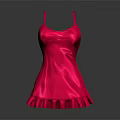 Pink Sleeveless Dress With Ruffle Hem Smooth Fabric And Feminine Fashion Design