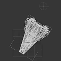 Futuristic Black And White Vehicle With Sleek Geometric Design And Illuminated Details