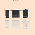 Towel towel rack 3d model