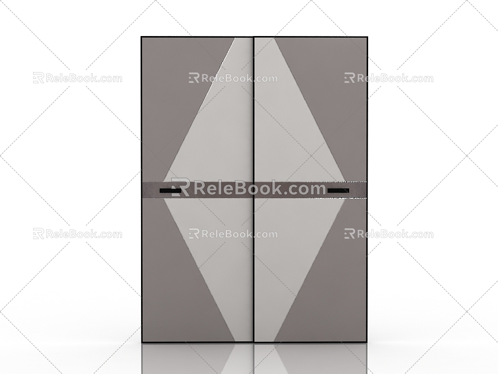 Wardrobe sliding door 3d model