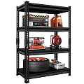 Heavy Duty Garage Storage Shelf With Tools Tire Power Drill Toolbox And Measuring Tape