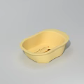 Yellow Baby Bath Tub With Giraffe Design Measurement Scale And Decorative Stars