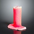 Candle Lighting Supplies Red Candle White Candle Candle Dinner Realistic 3d model