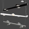Modern Downlights And Spotlights With Sleek Black Design For Home Interior 3d model