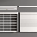 Different Styles of Window Blinds with Slatted and Panel Designs for Home Decor