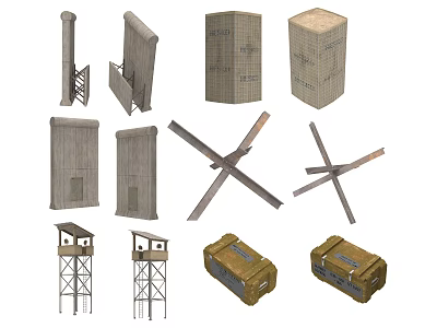 Military Equipment Supplies 3d model