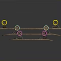 Colorful Skateboards With Vibrant Patterns And Yellow Blue Pink Wheels