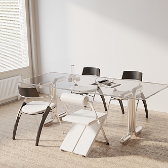 Modern table combination 3d model