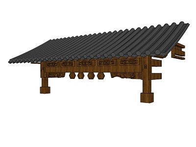 Chinese eaves 3d model