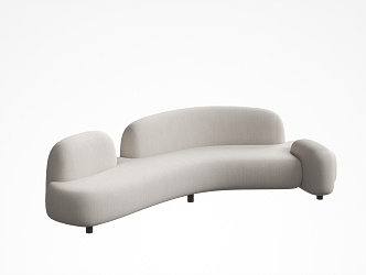 Three-seat sofa 3d model