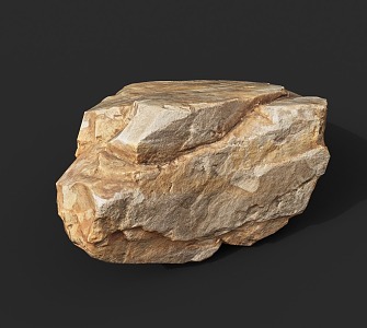 Stone Rock Block Natural Landscape 3d model