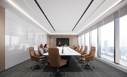 Modern Conference Room 3d model