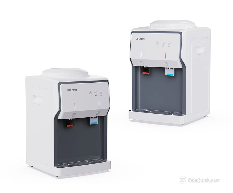 Primo Water Dispensers Modern Design With Hot And Cold Water Two Units 3d model 