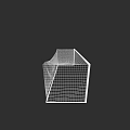 Sports Equipment Football Goal With 3D Wireframe Design And Net Structure For Training
