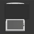 Modern Countertop Electric Oven With Transparent Glass Door Open Rack And Control Panel