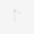 Modern Chrome Tall Faucet With Sleek Single Handle Design For Bathroom