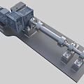 Friction welding machine tool equipment 3d model