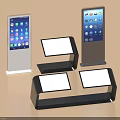 Smart Machines With Various Interactive Display Stands And Digital Application Screens