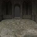 Ornate Gothic Stone Archway In Historic Interior With Carved Decorations And Intricate Floor
