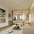 Modern Bedroom Interior With Headboard Nightstand Lamps Window Curtains And Herringbone Floor