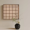 Middle Ancient Log Grid Wall Lamp 3d model
